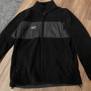Stussy black fleece jacket